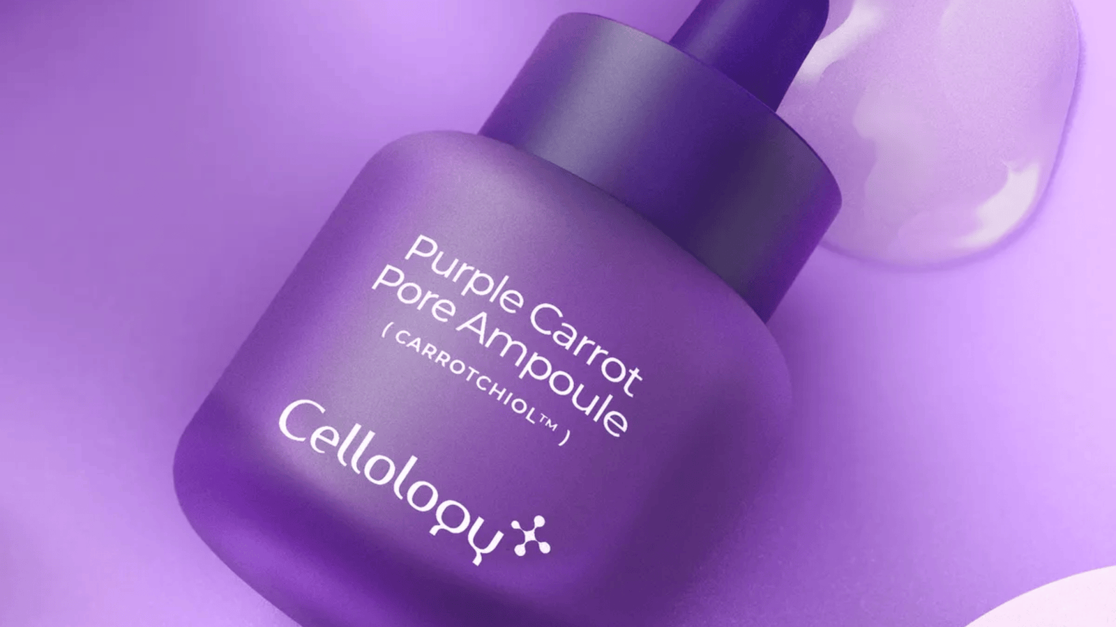 Cellology Purple Carrot Pore Ampoule – koreansk ansiktsampull med Carrotchiol för porvård och en jämnare hudtextur.