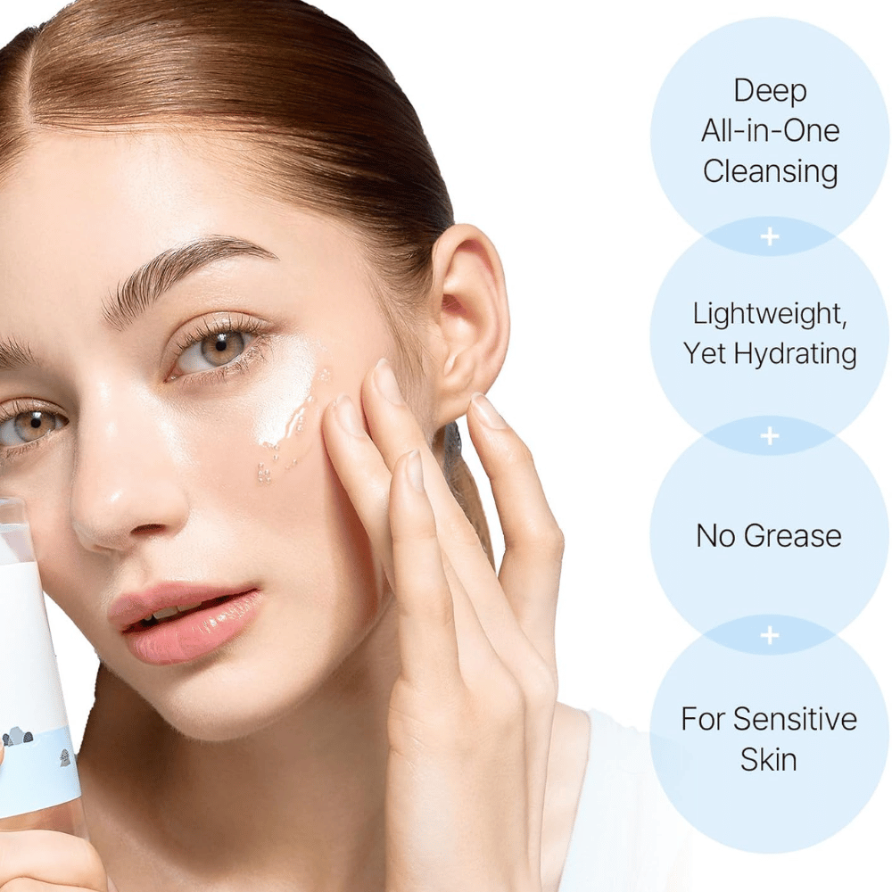 Καθαριστικό προσώπου από Round Lab με cleansing oil βαθιάς δράσης που καθαρίζει απαλά τους πόρους χωρίς να αφήνει λιπαρό φιλμ