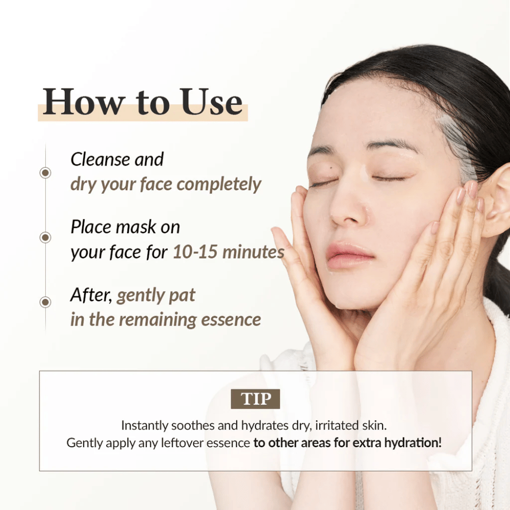 Πώς να χρησιμοποιήσετε Dr. Althea 345 Relief Cream Mask sheet mask – εφαρμόστε για 10–15 λεπτά για ενυδατωμένο και καταπραϋμένο δέρμα