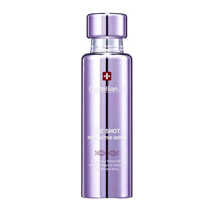 Centellian24 360º Shot PDRN Active Serum – κορεάτικος PDRN-ορός σε μοβ μπουκάλι για αυξημένη ελαστικότητα, βαθιά ενυδάτωση και πιο σταθερό, πιο ελαστικό δέρμα.