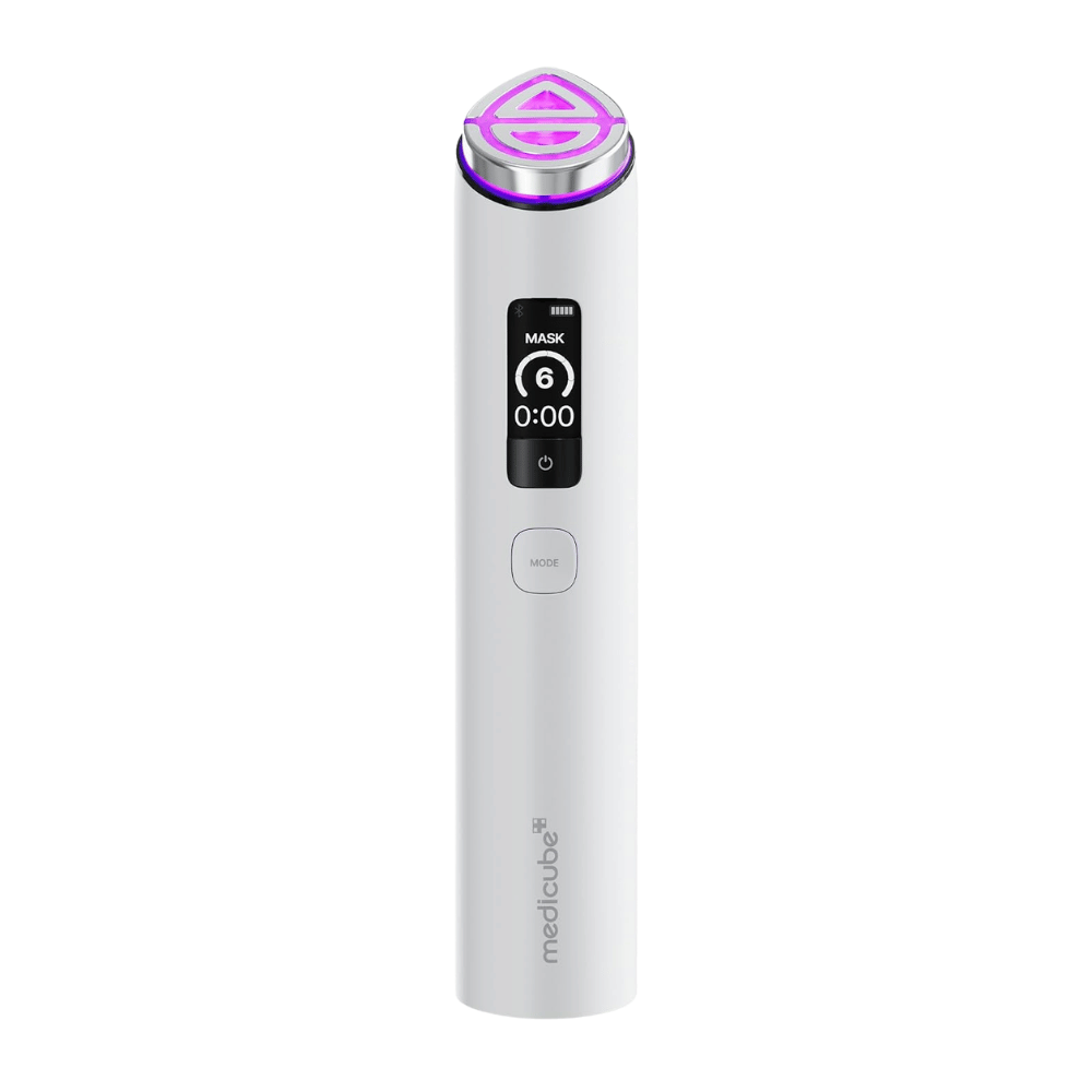 medicube AGE-R Booster Pro X2 Λευκή ηλεκτρική συσκευή περιποίησης δέρματος με Mask Mode για αυξημένη απορρόφηση προϊόντων περιποίησης δέρματος