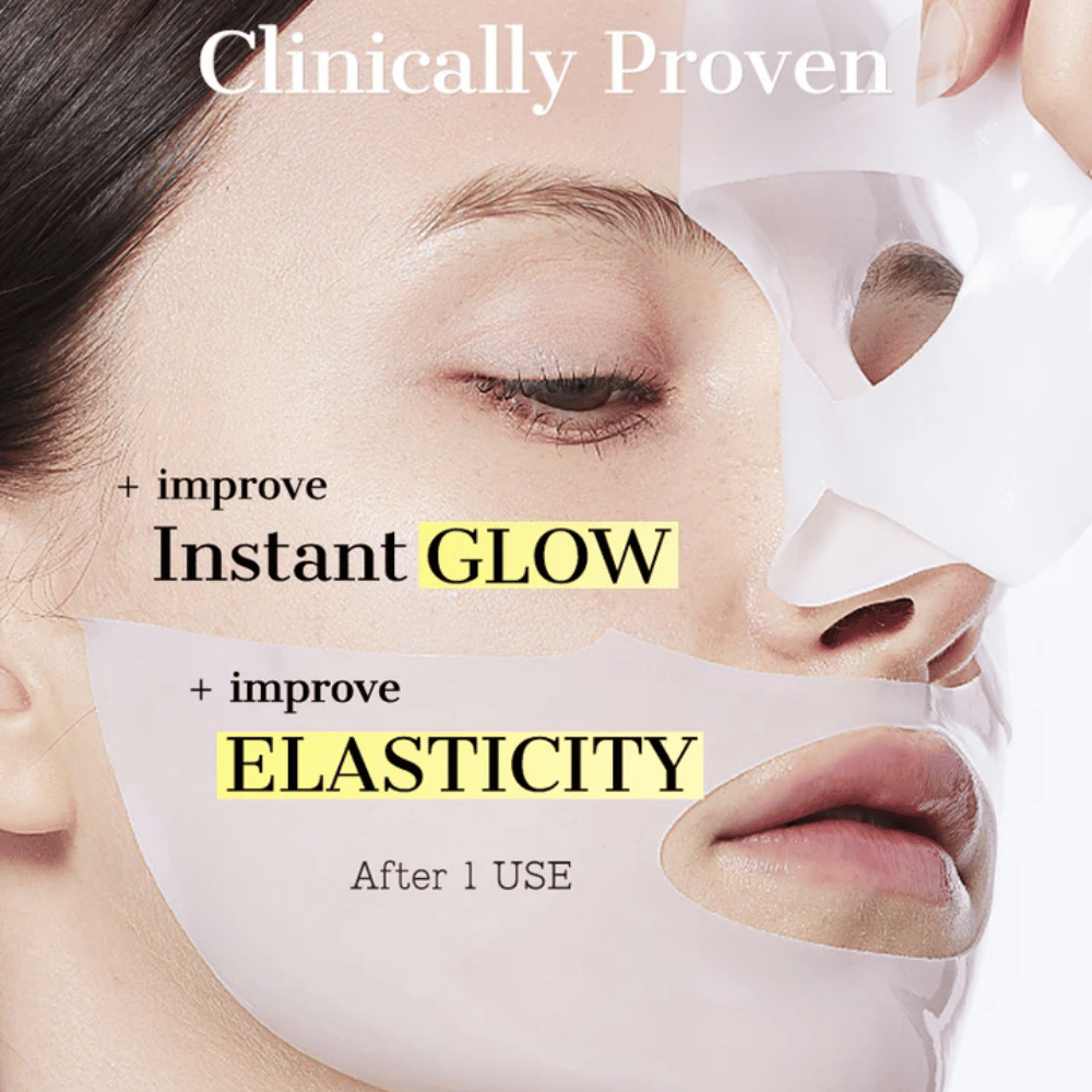 Kliniskt testad COSRX Snail Mucin Mask som ger omedelbar lyster och förbättrad hudelasticitet redan efter en användning.