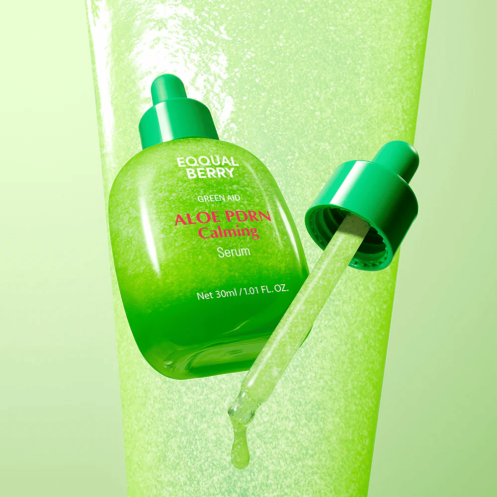 EQQUALBERRY Aloe PDRN Calming Serum 30 ml με πιπέτα – καταπραϋντικός ορός προσώπου με αλόη και PDRN για ενυδατωμένο και ισορροπημένο δέρμα.
