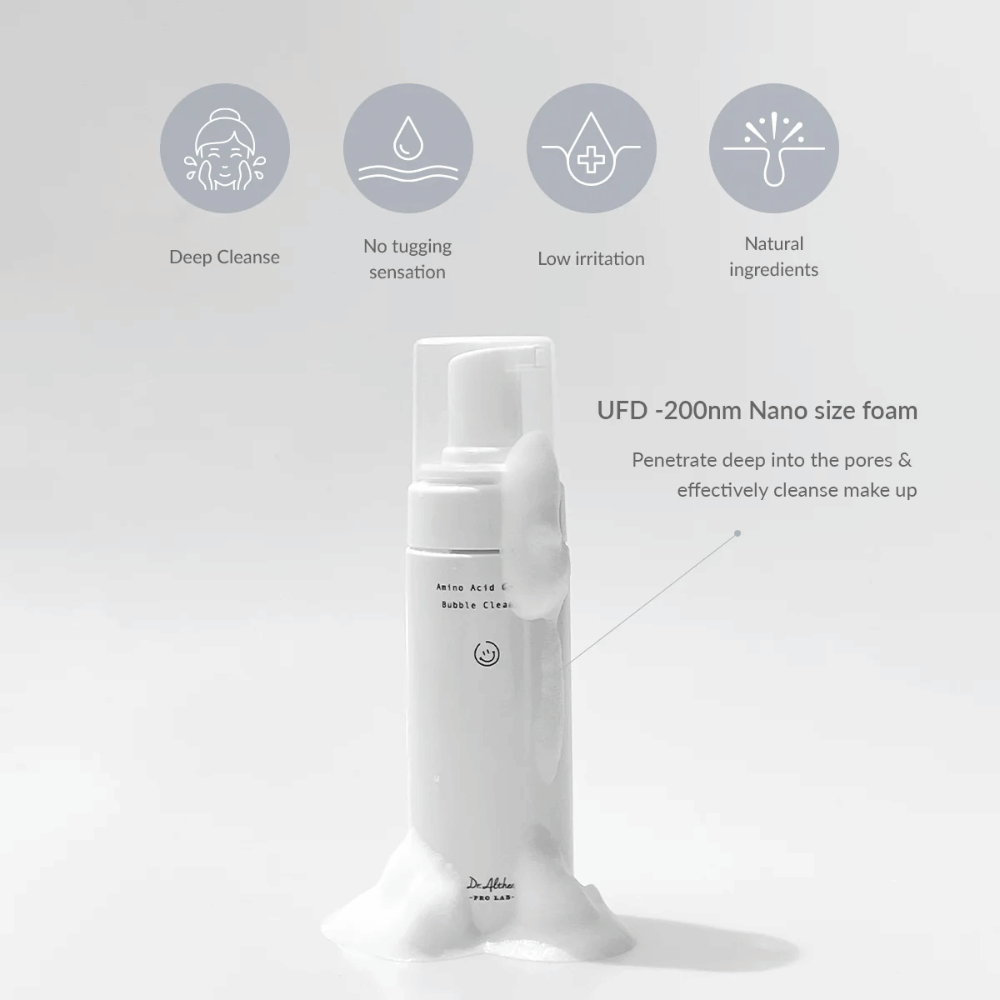 Dr. Althea Amino Acid Gentle Bubble Cleanser καθαρίζει σε βάθος με μικροσκοπικές φυσαλίδες που διεισδύουν στους πόρους. Ήπια φόρμουλα με φυσικά συστατικά - ιδανικό για ευαίσθητο δέρμα.