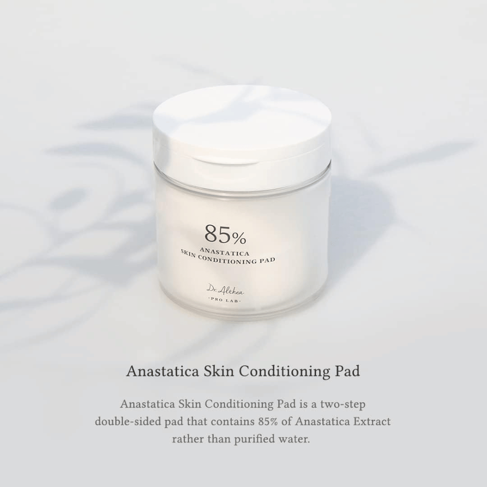 Dr. Althea 85% Anastatica Skin Conditioning Pad με 85 % εκχύλισμα Anastatica που ενυδατώνει, ενισχύει τον επιδερμικό φραγμό και χαρίζει πιο απαλή επιδερμίδα.