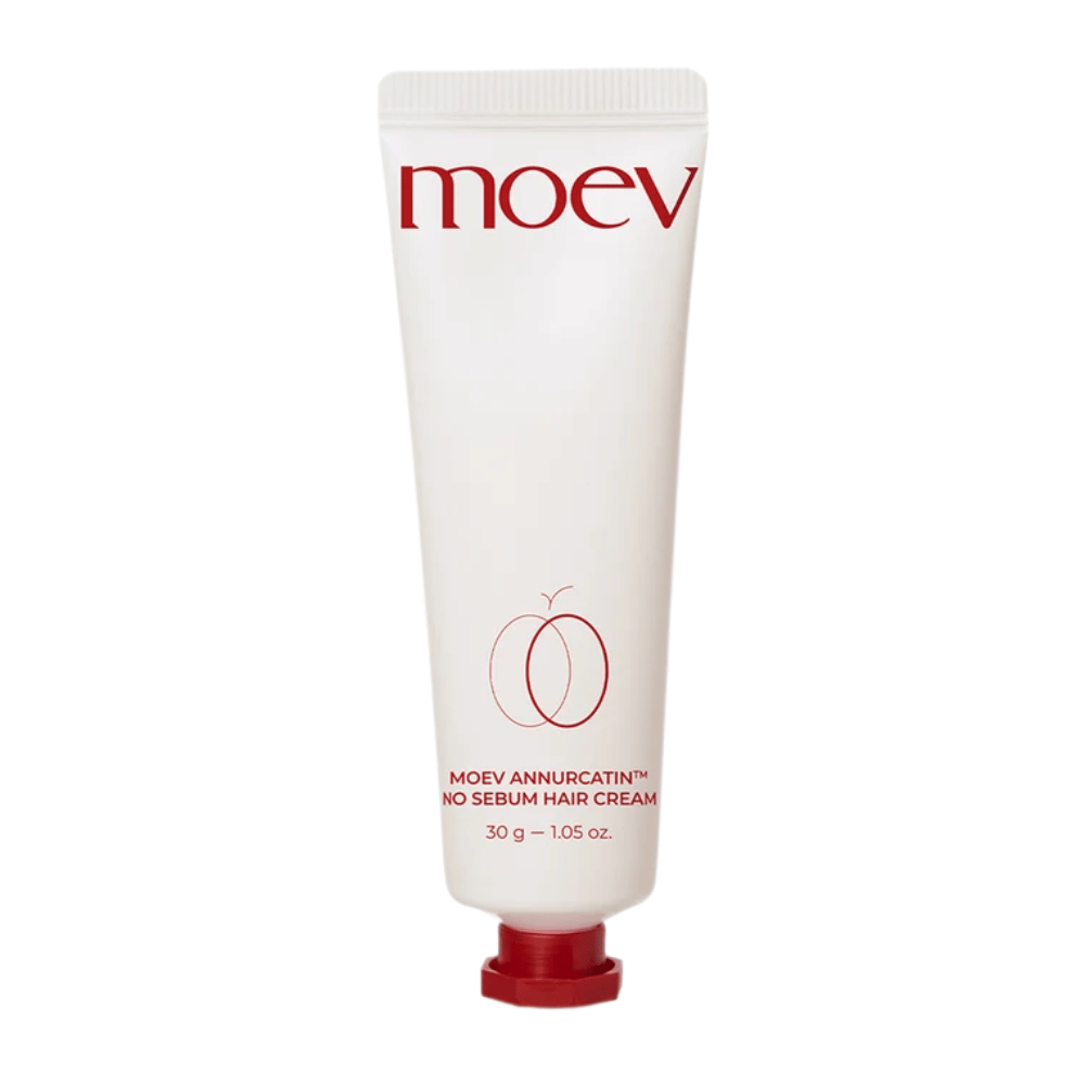 6. MOEV Annurcatin No Sebum Hair Cream 30 g – λευκό σωληνάριο με κόκκινο κείμενο και καπάκι για λιπαρά μαλλιά