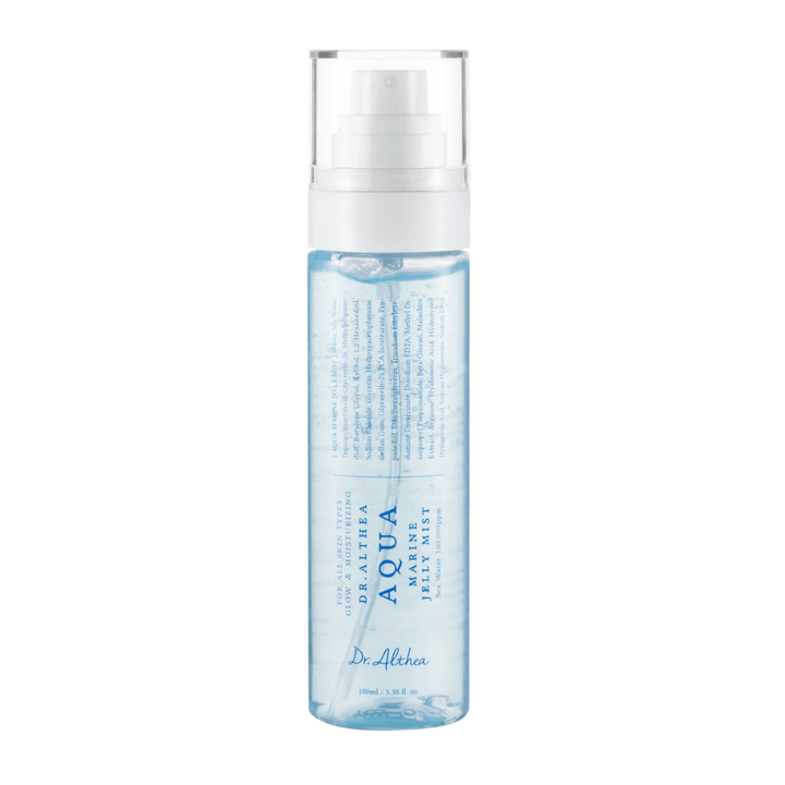 Εικόνα προϊόντος από Dr. Althea Aqua Marine Jelly Mist με διαφανή συσκευασία και φόρμουλα με βάση το ζελέ