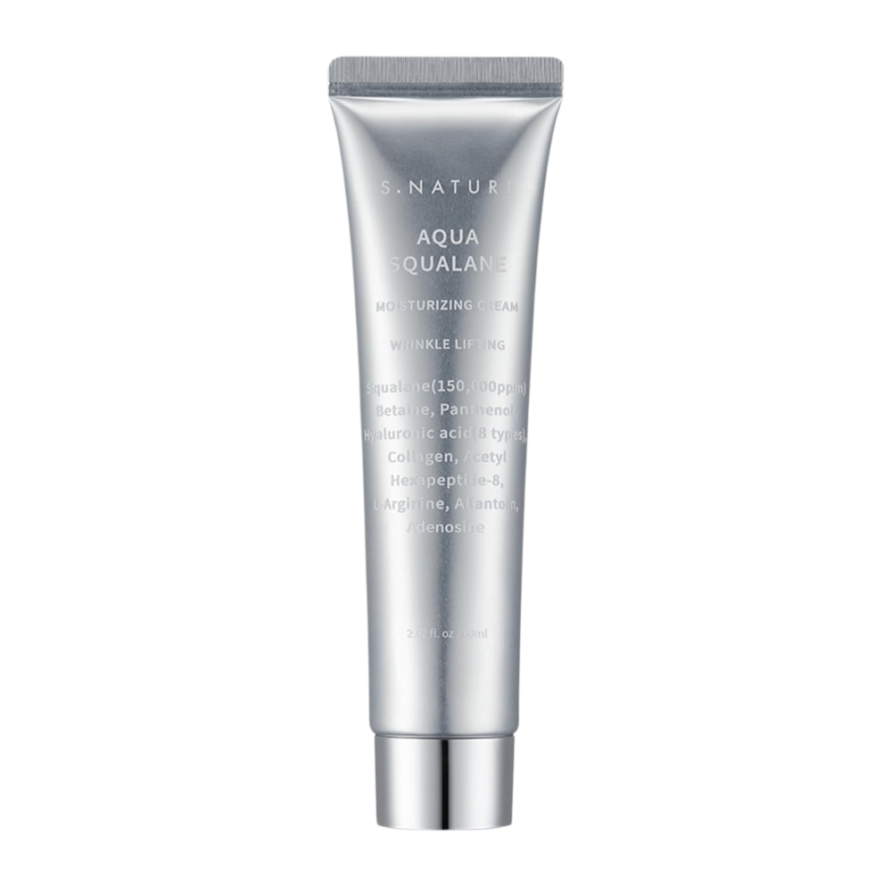 S.NATURE Aqua Squalane Moisturizing Cream 60 ml – ενυδατική κρέμα προσώπου με squalane και υαλουρονικό οξύ για απαλή και ενυδατωμένη επιδερμίδα.