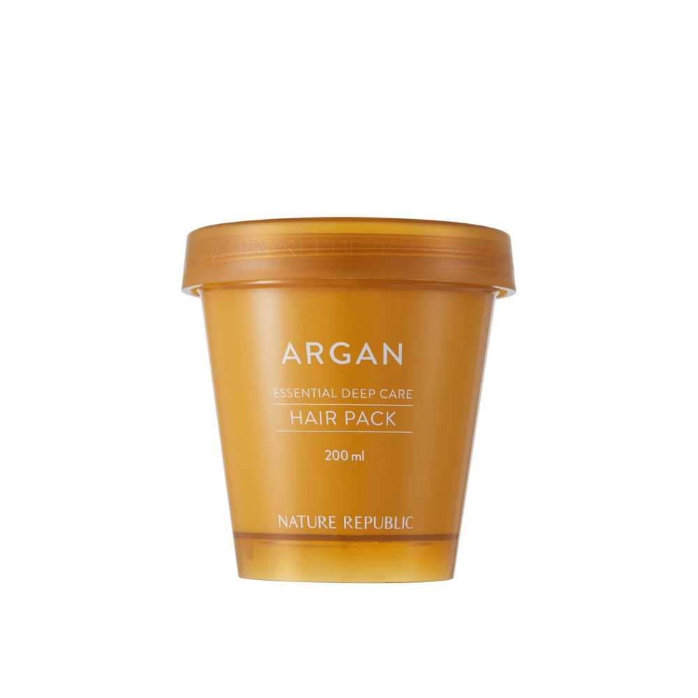 Εικόνα προϊόντος στο Nature Republic Argan Essential Moisture Repairing Hair Mask 200 ml – ενυδατική μάσκα μαλλιών με λάδι αργκάν.