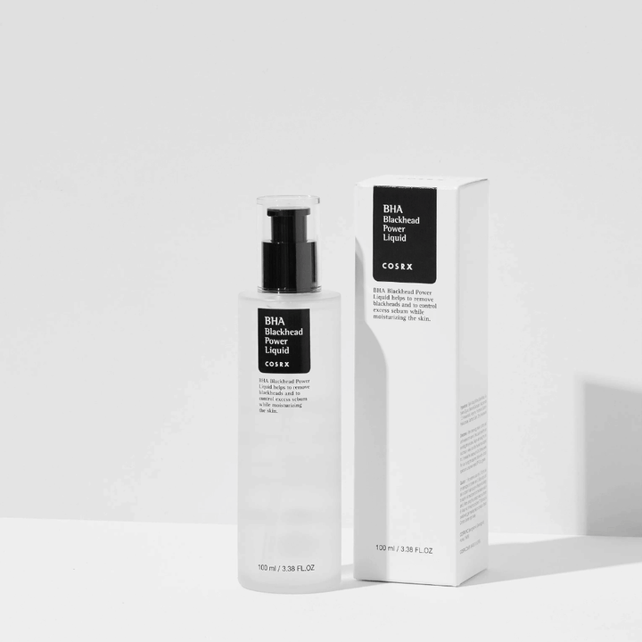 COSRX BHA Blackhead Power Liquid 100 ml με συσκευασία – απολεπιστικός ορός προσώπου με BHA που καταπολεμά τα μαύρα στίγματα και το υπερβολικό σμήγμα.