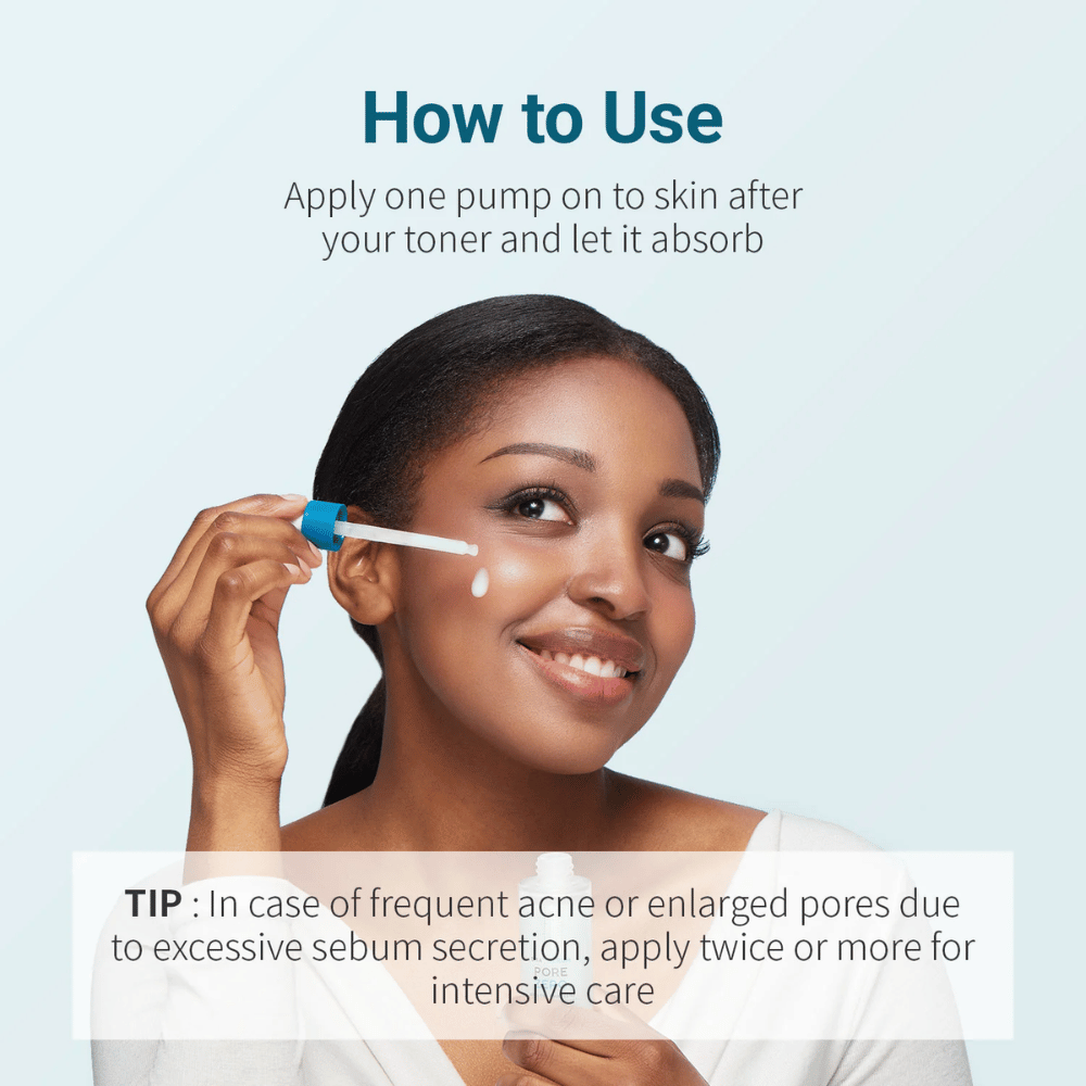 Be The Skin BHA+ Pore Zero Serum εφαρμόζεται με πιπέτα μετά το τόνερ