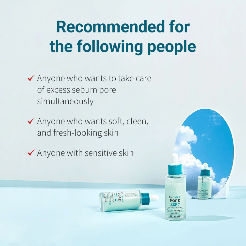 Be The Skin BHA+ Pore Zero Serum για λιπαρή, ευαίσθητη επιδερμίδα και διευρυμένους πόρους