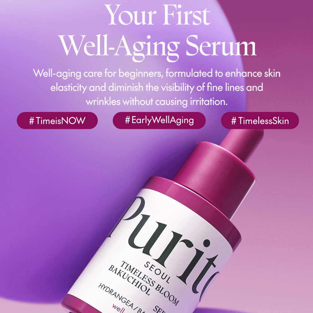 Purito Το Timeless Bloom Bakuchiol Serum είναι η πρώτη σας γνωριμία με τη φροντίδα καλής γήρανσης. Τέλειο για αρχάριους, βελτιώνει την ελαστικότητα του δέρματος και μειώνει την ορατότητα των λεπτών γραμμών χωρίς ερεθισμό. Ζήστε την διαχρονική ομορφιά με μια ήπια και αποτελεσματική φόρμουλα.