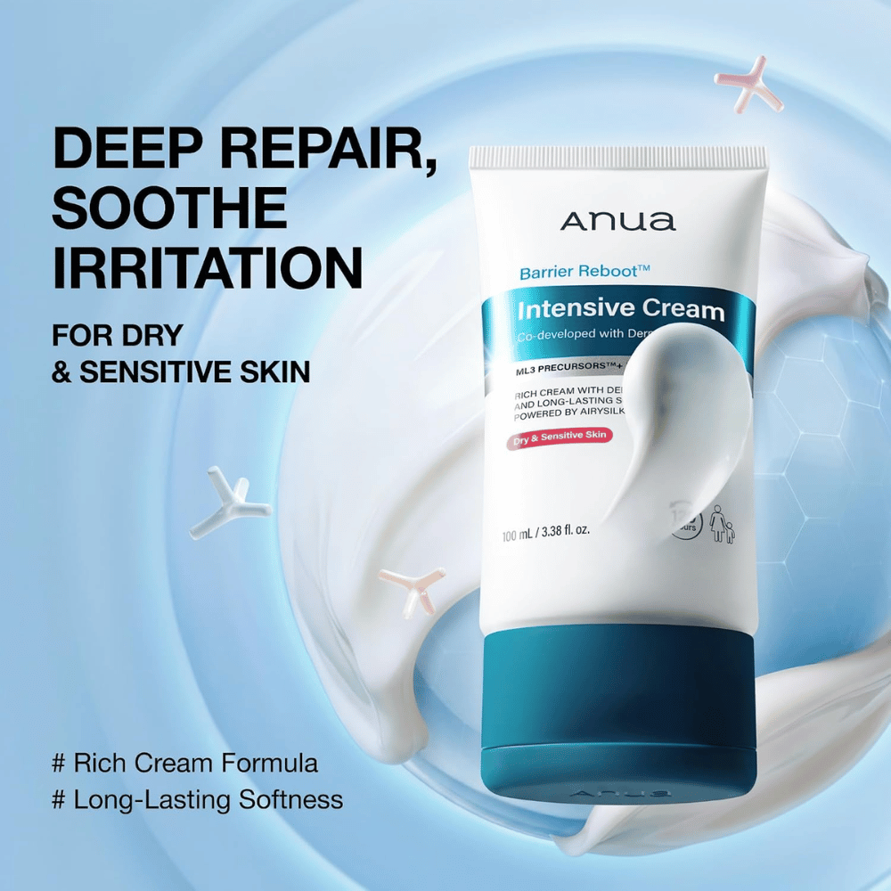 4. Anua Barrier Reboot Intensive Cream – εντατικά ενυδατική κρέμα προσώπου για ξηρό και ευαίσθητο δέρμα