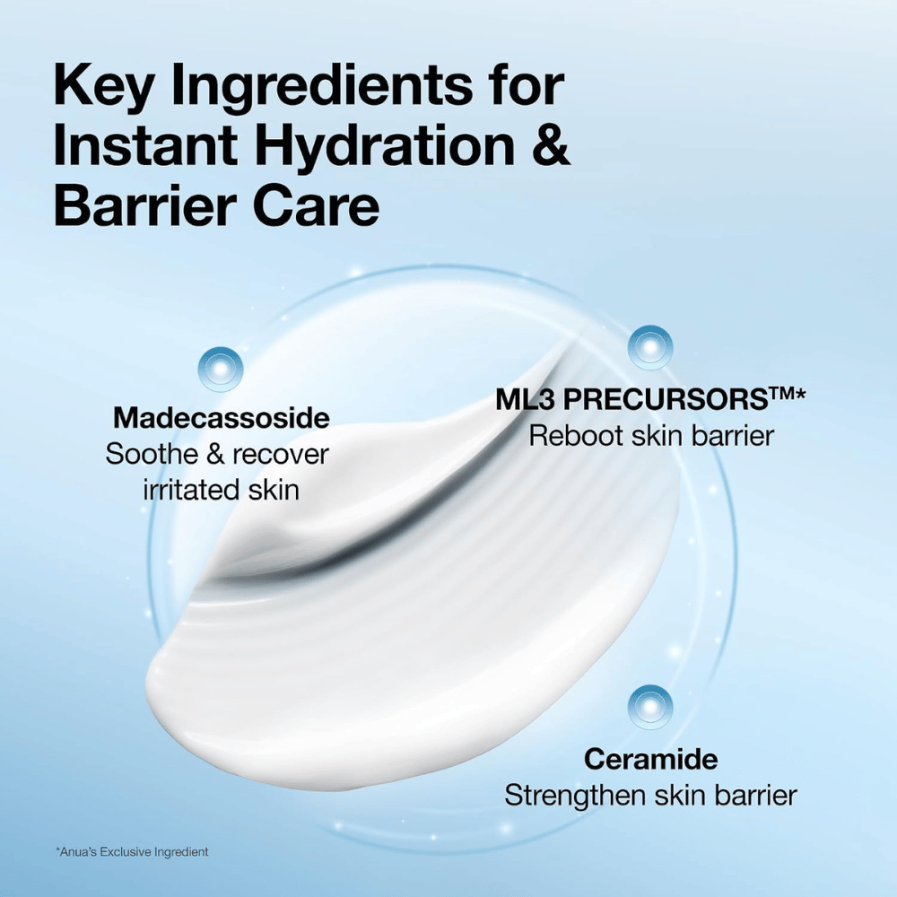 3. Anua Barrier Reboot Intensive Cream – madecassoside και κεραμίδια που ενισχύουν τον δερματικό φραγμό και καταπραΰνουν το ερεθισμένο δέρμα