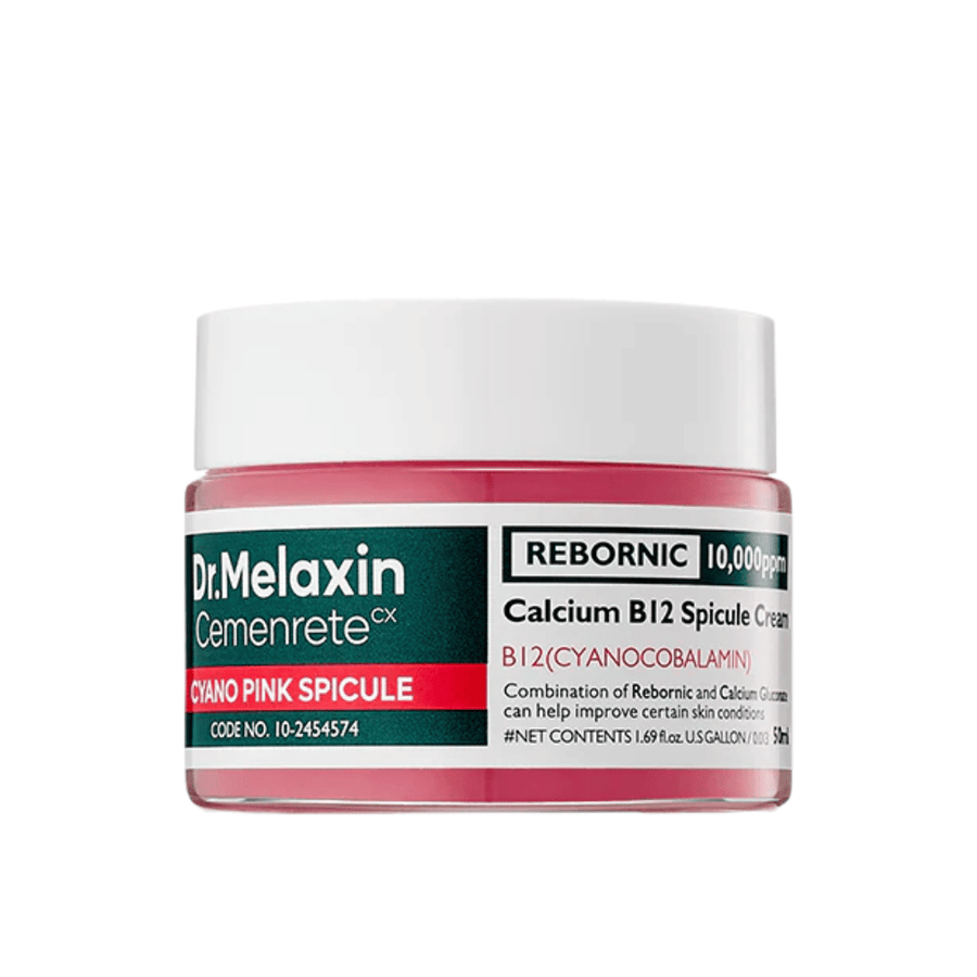 Dr. Melaxin Cemenrete Cyano Pink Spicule Cream – ansiktskräm med vitamin B12 och spicule som förbättrar hudens elasticitet och lyster.