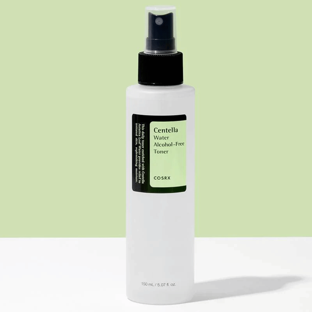 COSRX Centella Water Alcohol-Free Toner με κουτί 150 ml ενυδατική και αλκοολούχα τονωτική λοσιόν για ισορροπημένο δέρμα