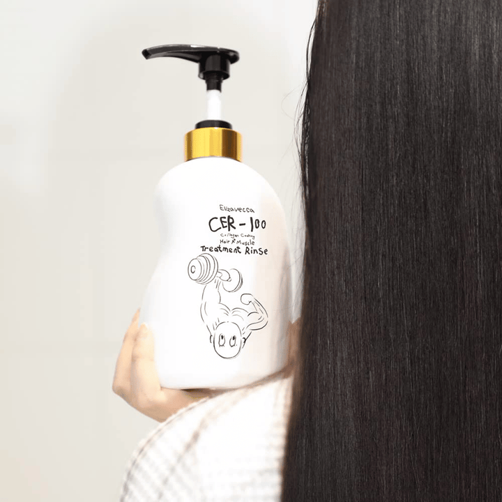 Elizavecca CER-100 Collagen Coating Hair Muscle Treatment Rinse – επανορθωτικό μαλακτικό με κολλαγόνο για μακριά, ξηρά και κατεστραμμένα μαλλιά