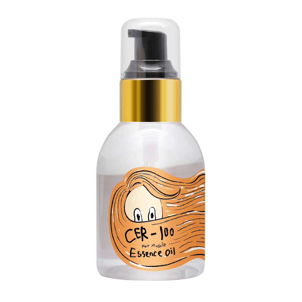 Elizavecca CER-100 Hair Muscle Essence Oil λάδι μαλλιών – θρεπτικό κορεάτικο λάδι μαλλιών που βοηθά στην επιδιόρθωση των κατεστραμμένων μαλλιών, ενυδατώνει τις άκρες και προσφέρει ένα μεταξένιο αποτέλεσμα.