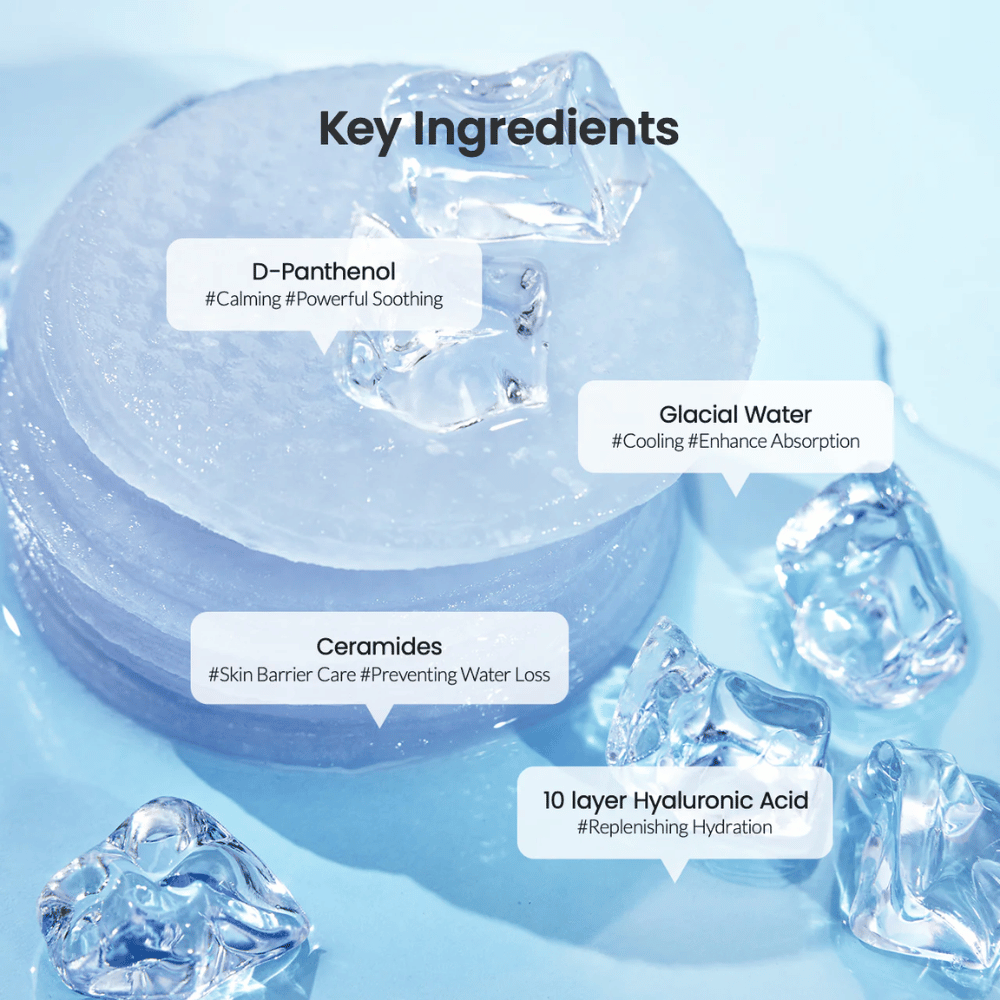 Βασικά συστατικά στα Biodance Cera-Nol Gel Toner Pads

❄️ Νερό από παγετώνα – Δροσιστική επίδραση που βελτιώνει την απορρόφηση.
💧 Υαλουρονικό οξύ 10 επιπέδων – Εντατική ενυδάτωση σε βάθος.
🌿 D-Πανθενόλη – Ισχυρή καταπραϋντική και ενισχυτική δράση για το δέρμα.
🛡️ Κεραμίδια – Προστατεύουν τον φραγμό του δέρματος και προλαμβάνουν την απώλεια υγρασίας.

Ιδανικό για δροσιστική και ενυδατική αναζωογόνηση!