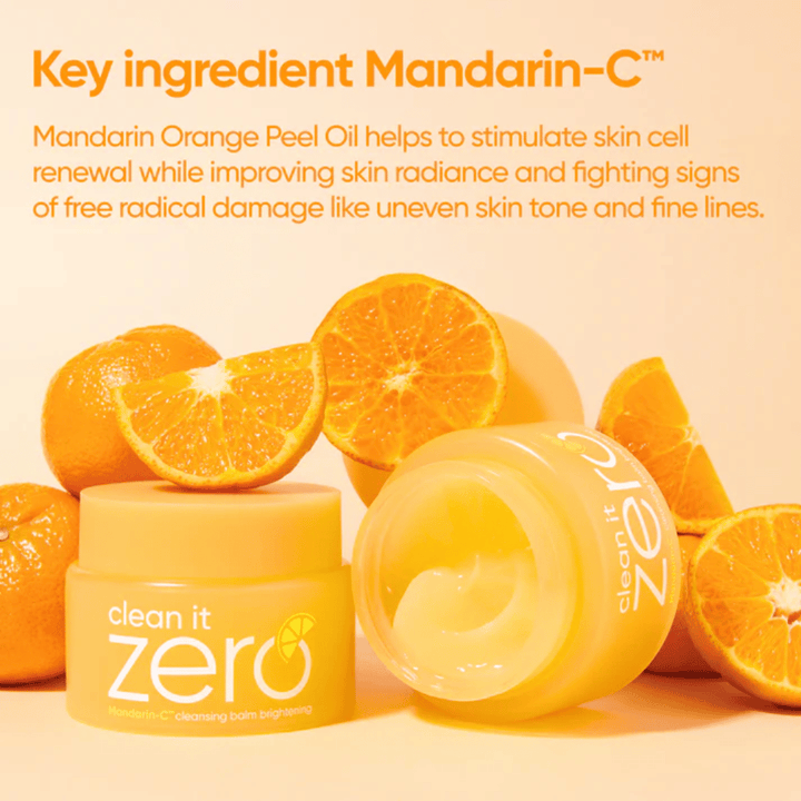 Banila Co Clean It Zero Brightening με ρίζα γλυκόριζας, βιταμίνες και Mandarin-C που καταπραΰνουν την επιδερμίδα και χαρίζουν glow καθώς και πιο ομοιόμορφο τόνο