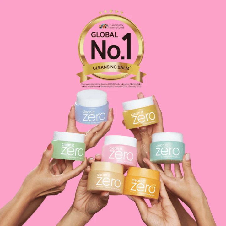 Η συλλογή Clean It Zero Cleansing Balm από BANILA CO, βραβευμένο παγκόσμιο No.1 καθαριστικό balm με πολλές παραλλαγές προσαρμοσμένες για διαφορετικούς τύπους και καταστάσεις δέρματος.