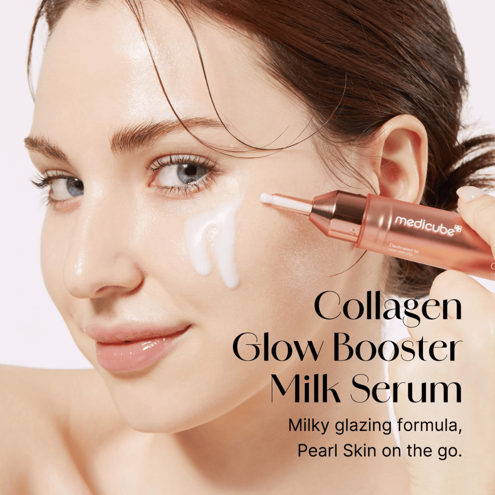 Το Collagen Glow Booster Milk Serum είναι μια γαλακτώδης φόρμουλα λάμψης που προσφέρει στο δέρμα σας μια μαργαριταρένια λάμψη εν κινήσει. Ιδανικό για τη βελτίωση της λάμψης και της ελαστικότητας του δέρματος, ενώ ενυδατώνει και προστατεύει το δέρμα από εξωτερικές πιέσεις.