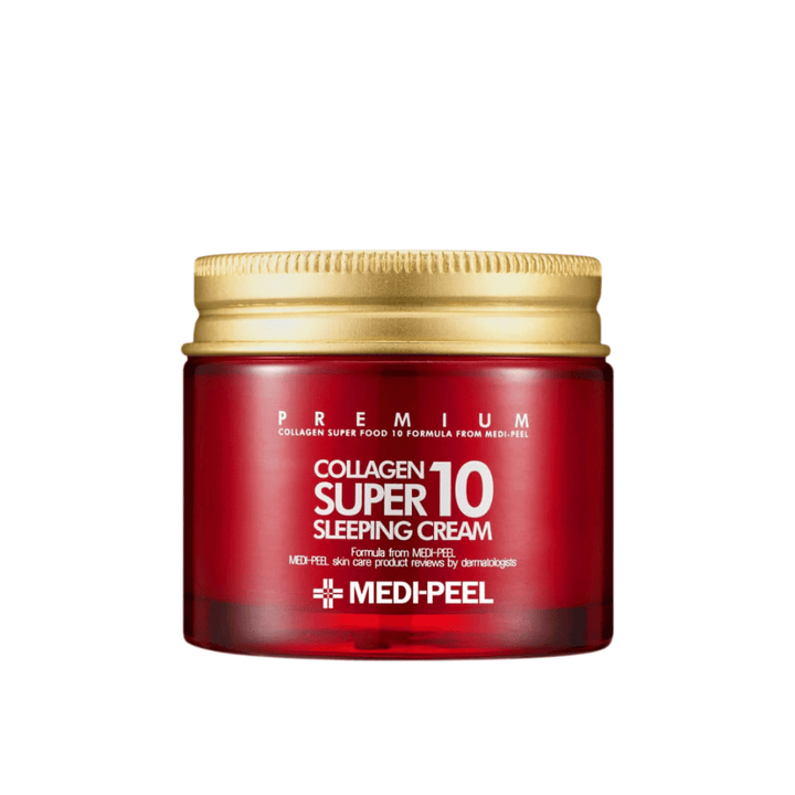 MEDI-PEEL Collagen Super 10 Sleeping Cream – κορεάτικη κρέμα ύπνου με κολλαγόνο για ξηρό, ώριμο και κουρασμένο δέρμα.
