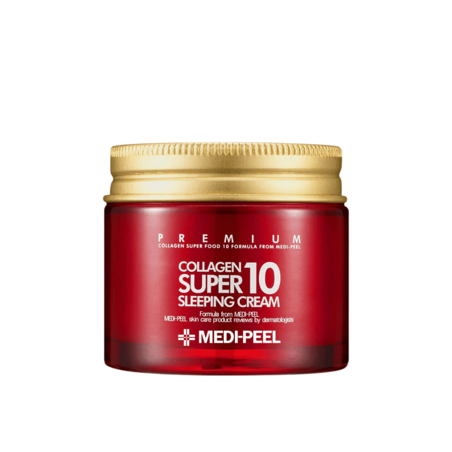 MEDI-PEEL Collagen Super 10 Sleeping Cream – κορεάτικη κρέμα ύπνου με κολλαγόνο για ξηρό, ώριμο και κουρασμένο δέρμα.