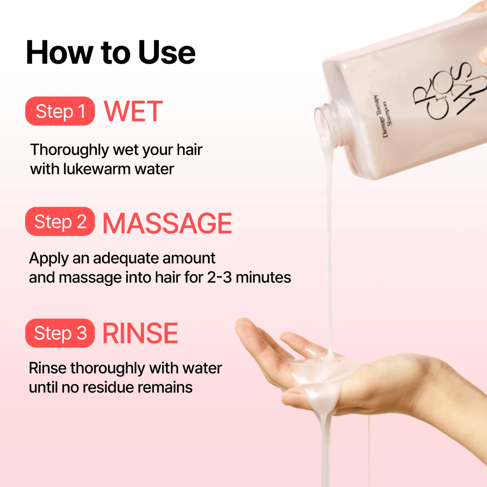Πώς να χρησιμοποιήσετε το GROWUS Damage Therapy Shampoo EX για να καθαρίσετε και να επανορθώσετε τα ταλαιπωρημένα μαλλιά