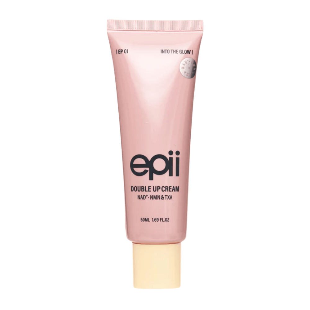 EPII Double Up Cream NAD+, NMN & TXA 50 ml – κρέμα προσώπου που χαρίζει λάμψη και βελτιώνει τον τόνο της επιδερμίδας, τη σφριγηλότητα και την ενυδάτωση.