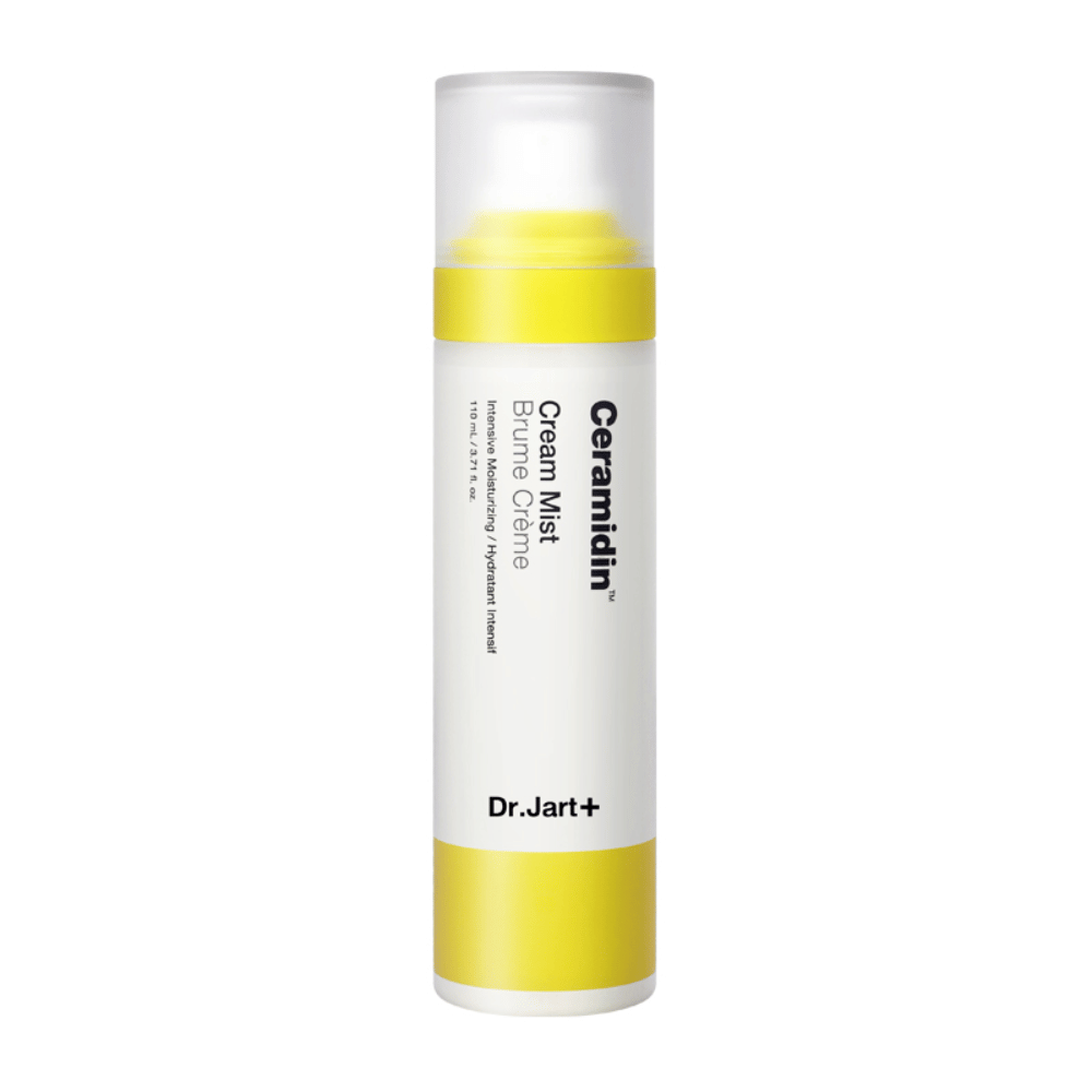 Ένα Ceramidin Cream Mist 110ml σε λευκό φόντο.