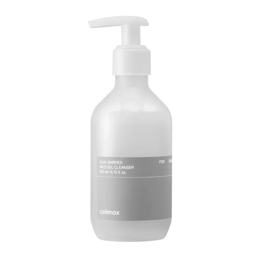 Celimax Dual Barrier Mild Gel Cleanser 200 ml – ήπιο τζελ καθαρισμού για το πρόσωπο που καθαρίζει απαλά, ενυδατώνει και βοηθά στη διατήρηση του προστατευτικού φραγμού του δέρματος.