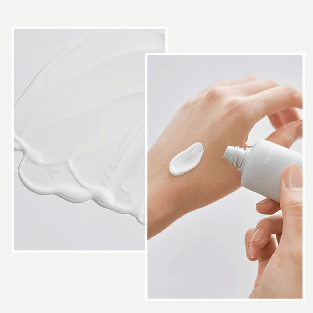 Celimax Dual Barrier Watery Sun Cream SPF50+ PA++++ με ελαφριά, ενυδατική υφή που απορροφάται γρήγορα χωρίς λευκό ίχνος ή κολλώδη αίσθηση.