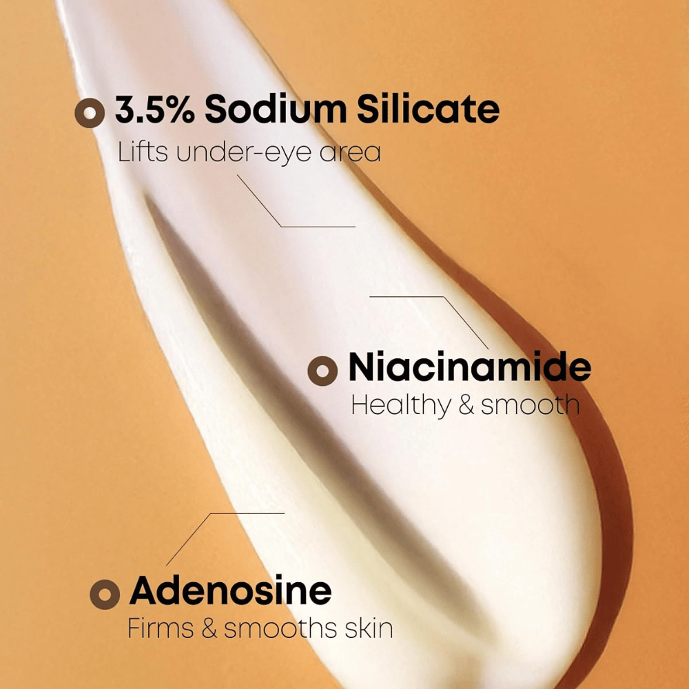 NINE LESS Ever-Youth Dual Effect Eye Cream – κρέμα ματιών με Sodium Silicate, νιασιναμίδη και αδενοσίνη