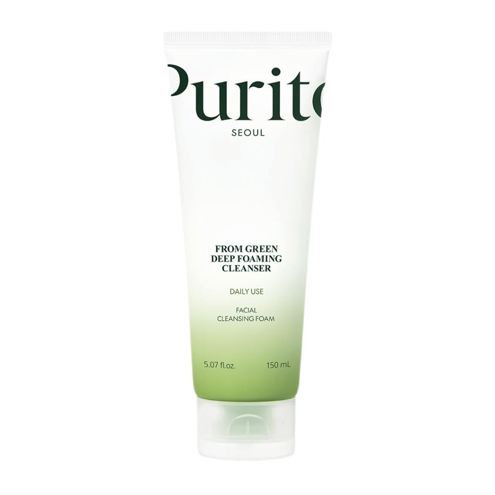 Purito Seoul From Green Deep Foaming Cleanser 150 ml – αφρώδες καθαριστικό προσώπου για καθημερινή χρήση