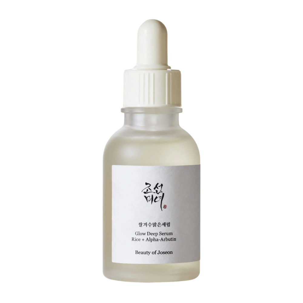 Beauty of Joseon Glow Deep Serum Rice + Alpha-Arbutin σε μπουκάλι με πιπέτα – κορεατικός ορός που φωτίζει, εξισορροπεί τον τόνο του δέρματος και προσφέρει φυσική λάμψη.