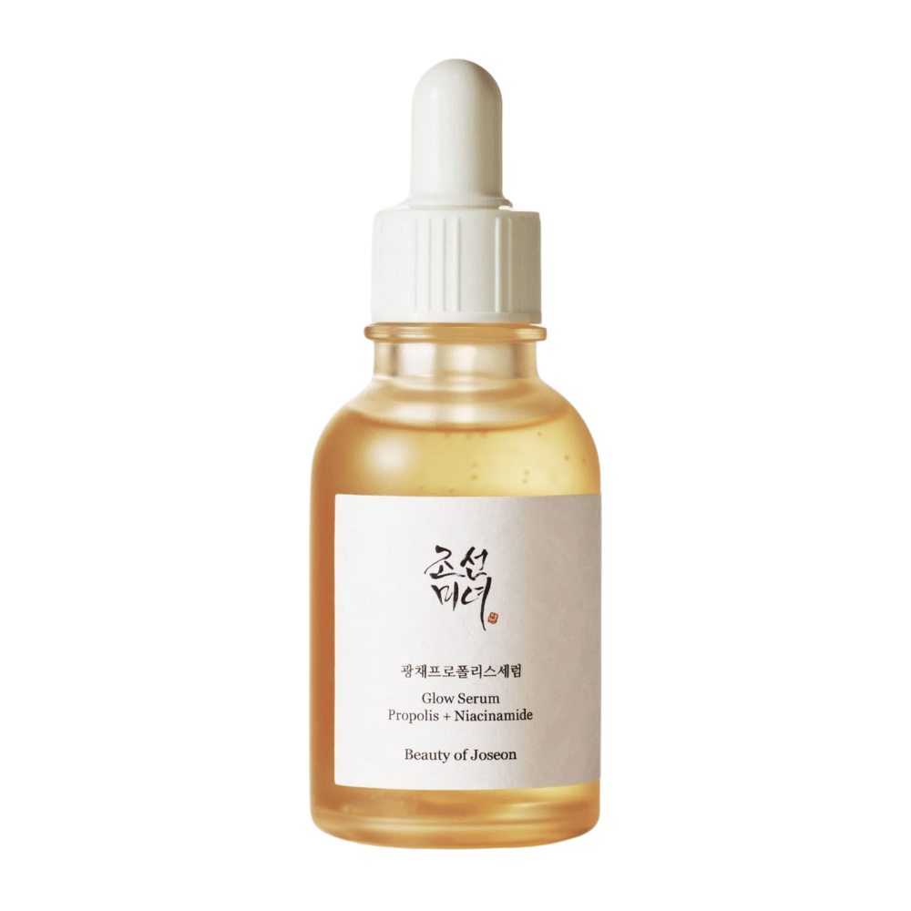 Beauty of Joseon Glow Serum Πρόπολη + Νιασιναμίδη σε μπουκάλι με πιπέτα – κορεάτικος ορός που προσδίδει λάμψη, εξισορροπεί τον τόνο του δέρματος και ενισχύει το φραγμό του δέρματος.