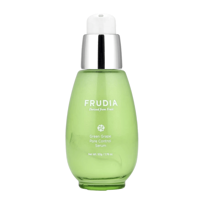 Frudia Green Grape Pore Control Serum 50 γρ – κορεατικός ορός προσώπου με εκχύλισμα πράσινων σταφυλιών που μειώνει τους πόρους, ισορροπεί το λιπαρό δέρμα και προσφέρει ενυδατωμένο, καθαρό δέρμα.