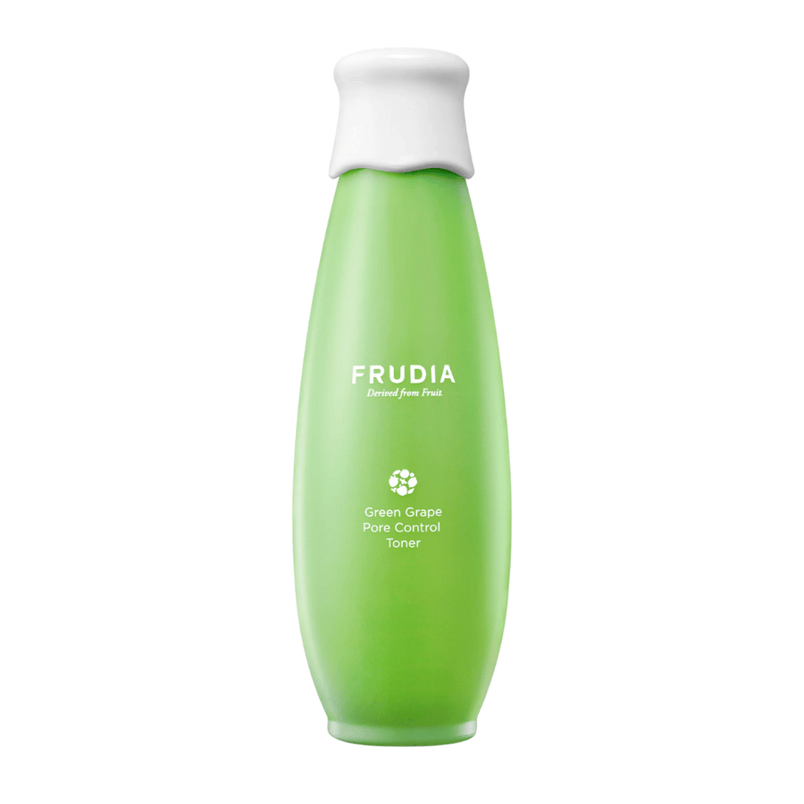 Frudia Green Grape Pore Control Toner – κορεατικό τονωτικό προσώπου με εκχύλισμα πράσινου σταφυλιού που εξισορροπεί τη λιπαρή επιδερμίδα, ελαχιστοποιεί τους πόρους και προσφέρει φρέσκια, ενυδατωμένη και καθαρή επιδερμίδα.
