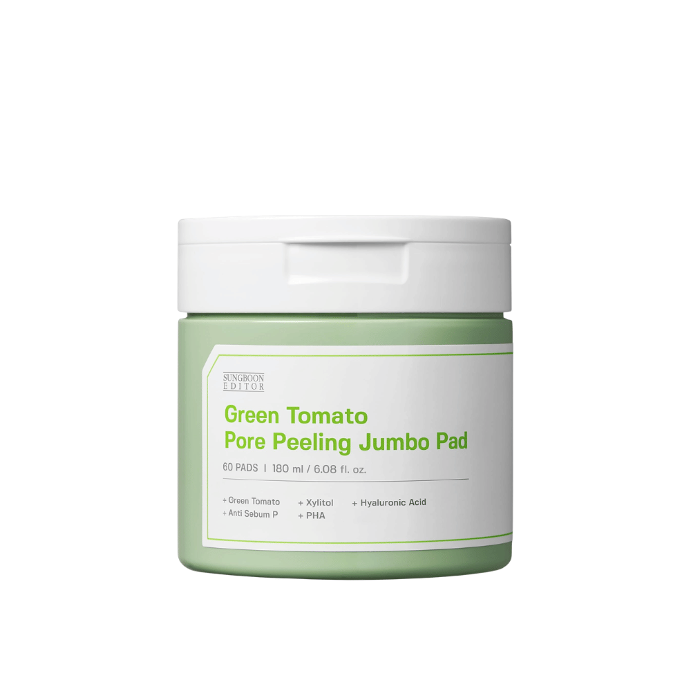 1. SUNGBOON EDITOR Green Tomato Pore Peeling Jumbo Pad 60 pads – εικόνα προϊόντος του βαζού