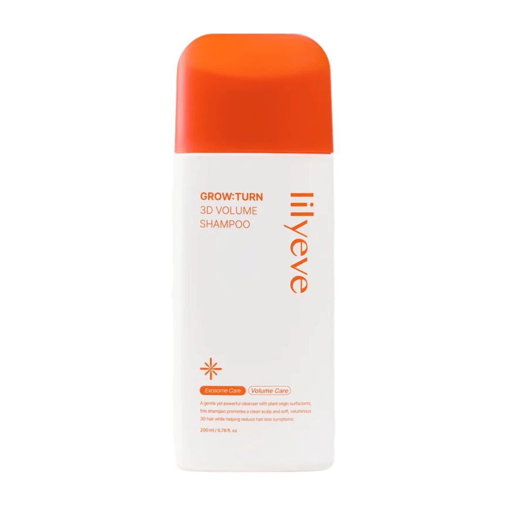 LILYEVE Grow:Turn Exosome 3D Volume Brush Shampoo με ενσωματωμένο απλικατέρ-βούρτσα για εύκολη εφαρμογή