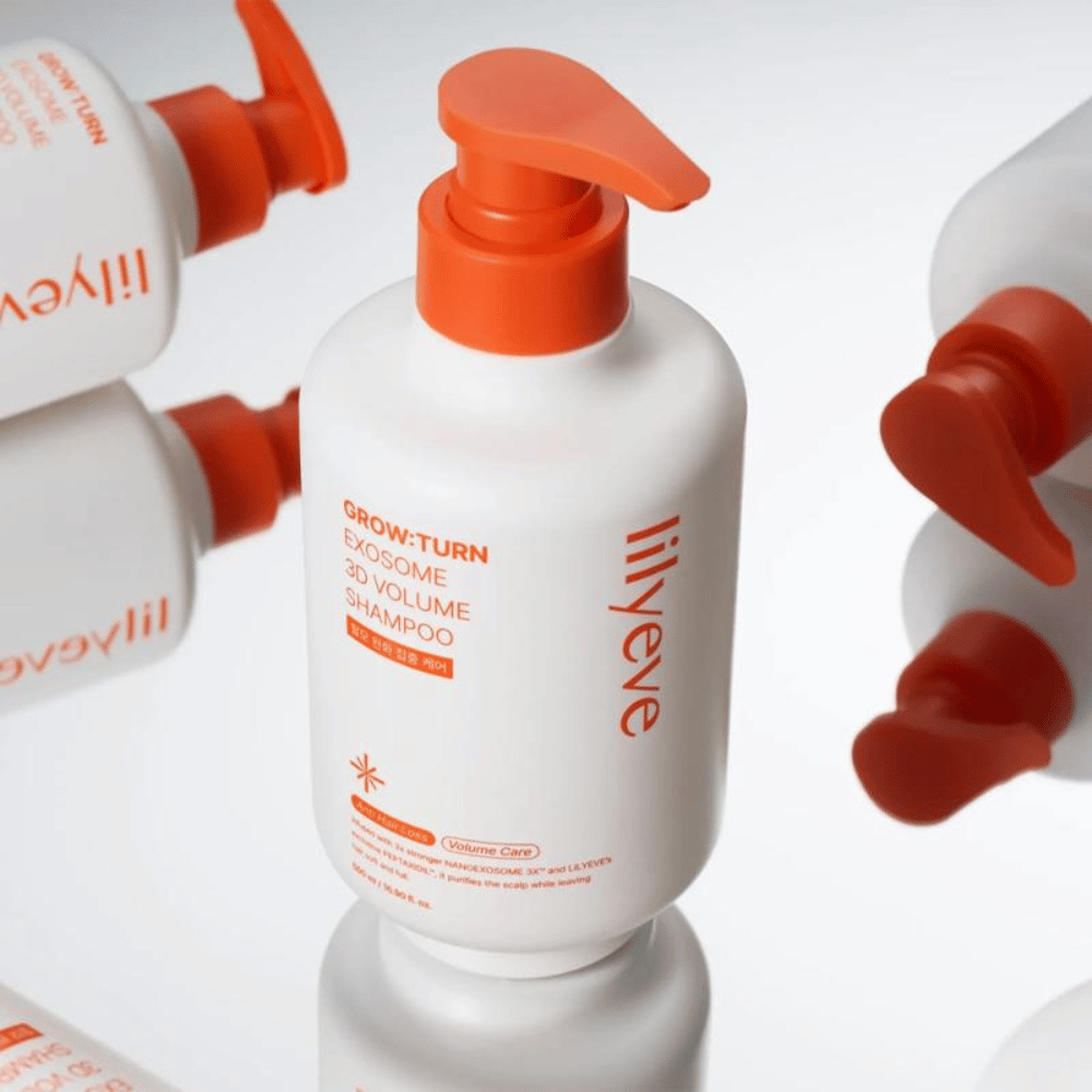LILYEVE Grow:Turn Exosome 3D Volume Shampoo με φόρμουλα που δίνει όγκο για λεπτά και άτονα μαλλιά