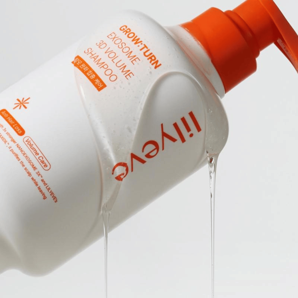 LILYEVE Grow:Turn Exosome 3D Volume Shampoo με ελαφριά υφή τζελ για περιποίηση μαλλιών που δίνει όγκο