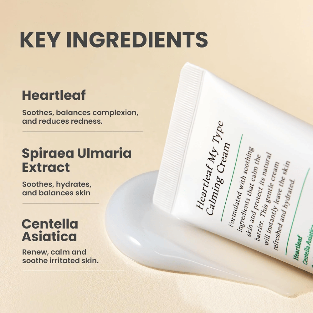 AXIS-Y Heartleaf My Type Calming Cream – βασικά συστατικά με heartleaf και centella asiatica