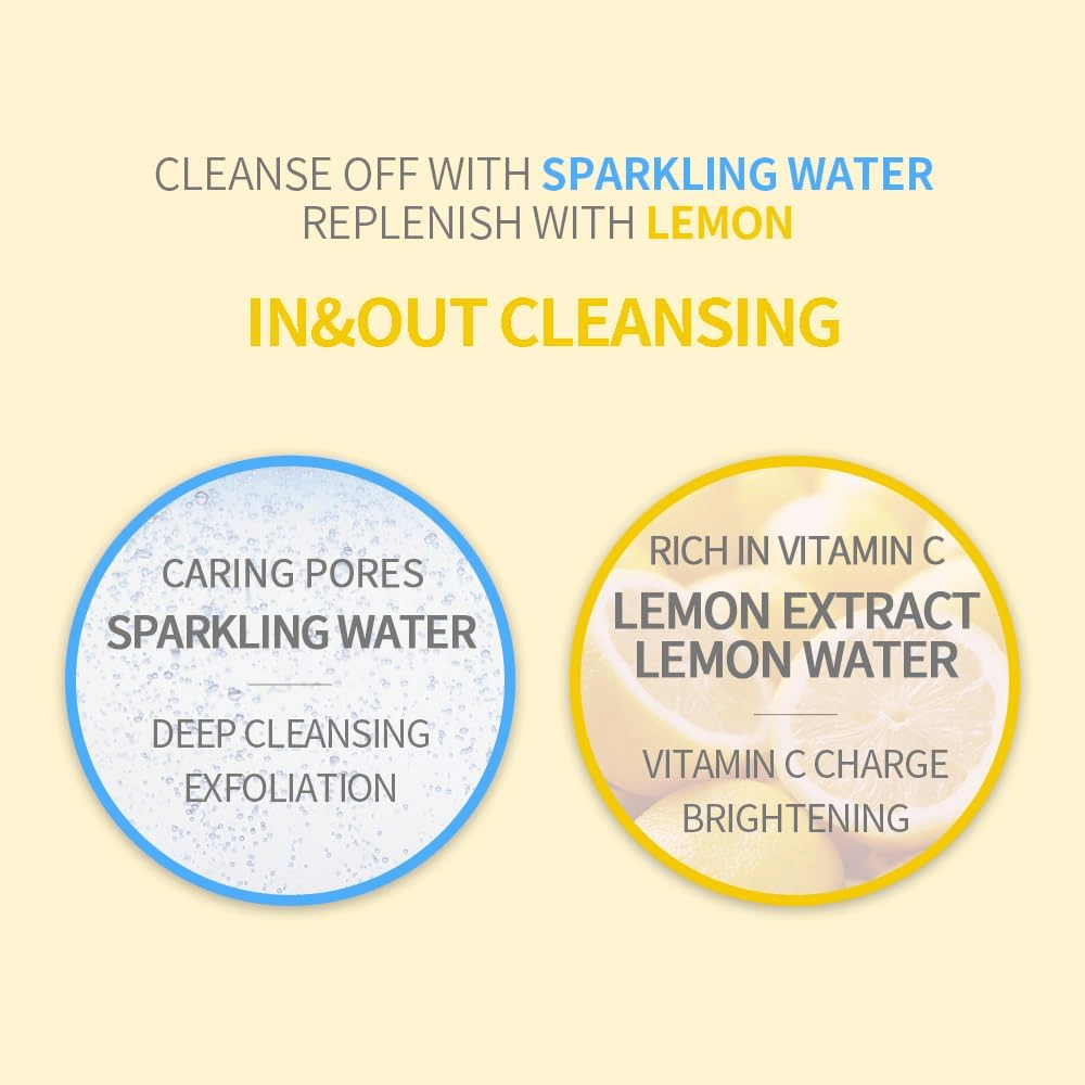 Secret Key Lemon Sparkling Cleansing Foam – καθαρίζει τους πόρους με ανθρακούχο νερό και προσφέρει λάμψη με εκχύλισμα λεμονιού πλούσιο σε βιταμίνη C.