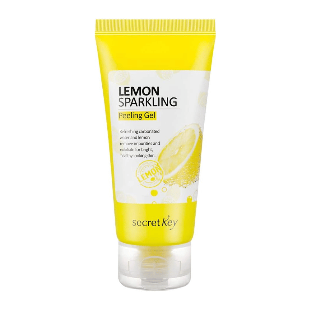 Secret Key Lemon Sparkling Peeling Gel – κορεάτικο τζελ απολέπισης με διοξείδιο του άνθρακα και εκχύλισμα λεμονιού που καθαρίζει τους πόρους και εξισορροπεί τον τόνο του δέρματος.