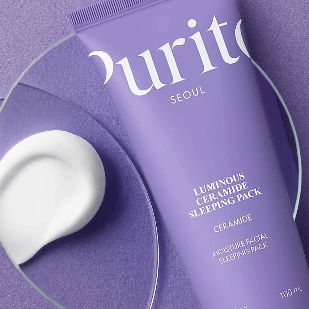 Purito Luminous Ceramide Sleeping Pack 100 ml – κεραμιδική μάσκα ύπνου με κρεμώδη υφή για ξηρό και αφυδατωμένο δέρμα