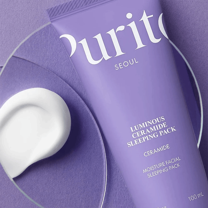 Purito Luminous Ceramide Sleeping Pack 100 ml – κεραμιδική μάσκα ύπνου με κρεμώδη υφή για ξηρό και αφυδατωμένο δέρμα