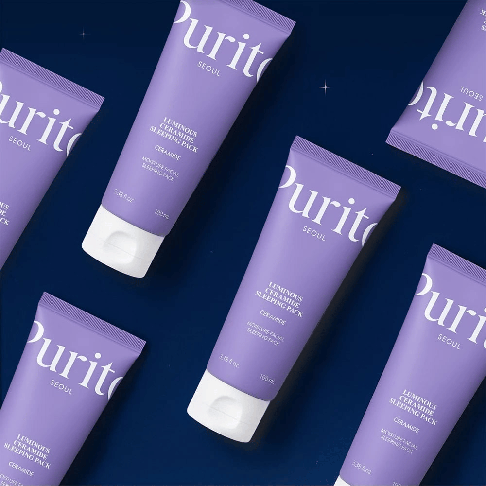 Purito SEOUL Luminous Ceramide Sleeping Pack – ενυδατική μάσκα νύχτας με κεραμίδια που ενισχύει τον φραγμό του δέρματος και προσφέρει λάμψη
